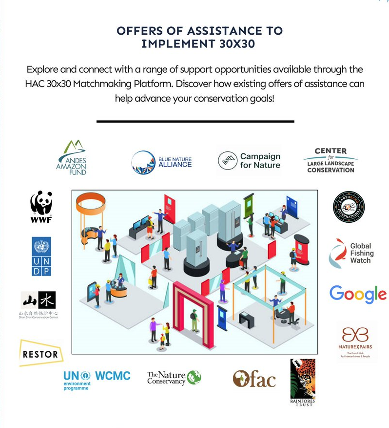 Offers of Assistance to Implement 30x30